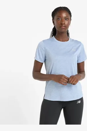 New Balance Femme Athletics T-Shirt en , Poly Knit, Taille M