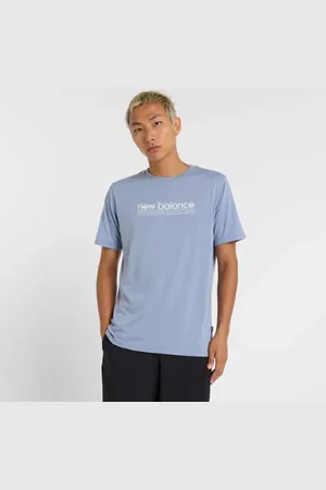 New Balance Homme Heathertech Athletic Gear T-Shirt en , Poly Knit, Taille 2XL