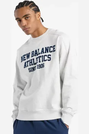 New Balance Homme Varsity French Terry Graphic Crew en , Coton, Taille 2XL