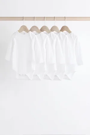 Next Manches longues Rib 100% Cotton Bébé Body 5 Lot6 - Mois 9 (68 - 74cm)