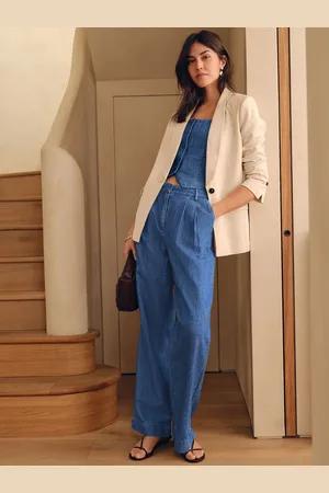 Next N. Premium Tailored Single Breasted Blazer with Linen50