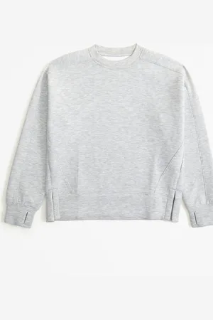 Abercrombie & Fitch Grey Logo Graphic Col rond Sweat Top7 - 8 ans (122 - 128cm)