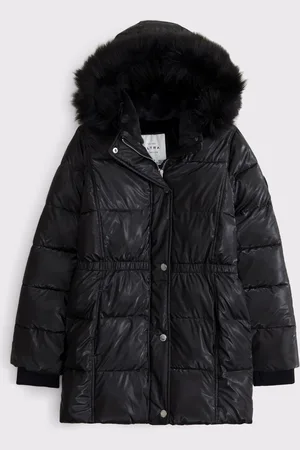 Abercrombie & Fitch Gamme longue Faux Fur Hood Parka Veste13 - 14 ans (158 - 164cm)