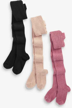 Next Collants côtelé en coton 3 Lot6 - Mois 12 (68 - 80cm)