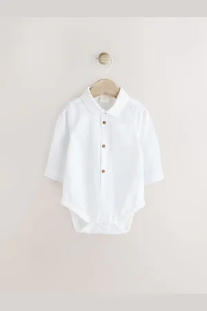 Next 100% Cotton Shirt Baby BodysuitUp to 1 Month (56cm)