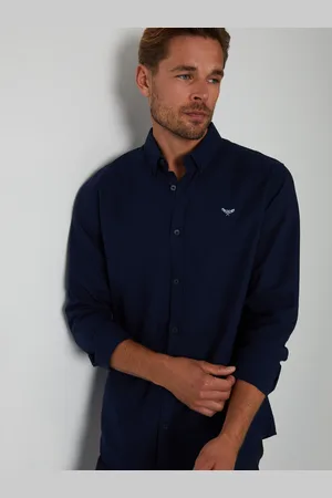 Threadbare 100% Coton Oxford Manches longues ChemisesXL
