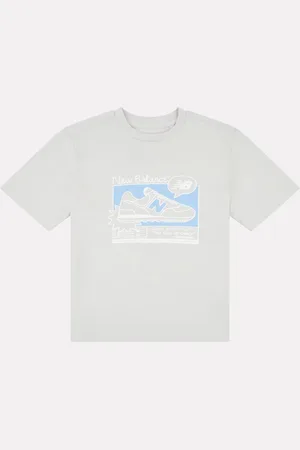 New Balance Kids Sneaker Poster Graphic 100% Cotton T-Shirt140146cm