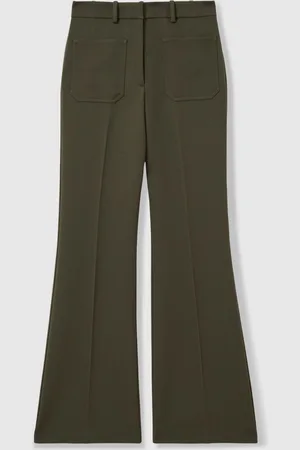 Reiss Priya Twill High-Rise Flared Pantalons38 L