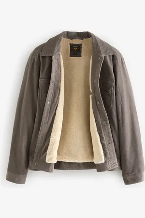 Next Cord Borg Veste Trucker doubléeL