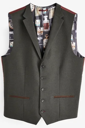 Next Coupe classique Chevrons Costume Gilet52 Long (UK 42 L)