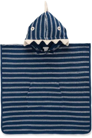 Purebaby 100% Cotton Marine Stripe Swim Towel Ponchoxs
