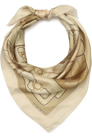 Coach Stacked Tabby Printed Silk Square Scarfun