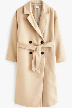 In The Style Jac Jossa Manteau long en fausse laine à ceinture44