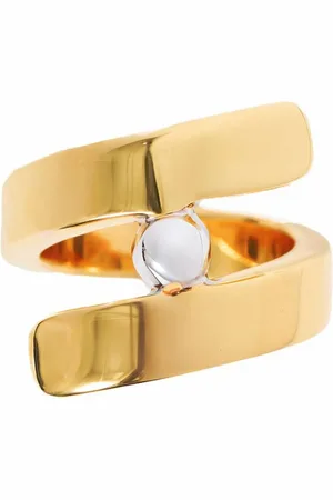 Jigsaw Mixed Metal Bead RingPetit