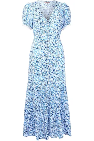 Joe Browns Petite Floral Print Lace Sleeve Maxi Dress42petite