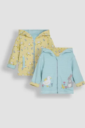 JoJo Maman Bébé Sweat à capuche Réversible Dino appliqué9298cm