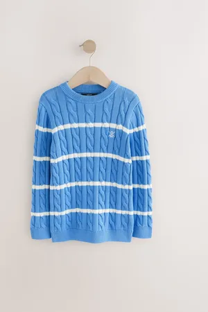 Next Cable Knit Crew Neck 100% Cotton Jumper (3-16yrs)15 ans (170cm)