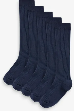 Next Paquet de 5 chaussettes à genoux en coton richeUK 9-12 Jnr