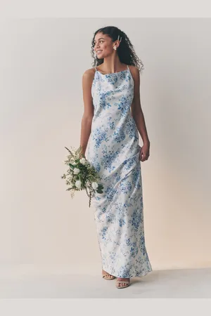 Next Peignoir longue bénitier Satin à col en V42