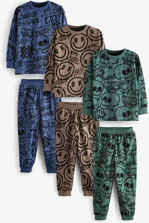 Next 3 Lot 100% Coton Manches longues Pyjamas (3-16ans)9 ans (134cm)