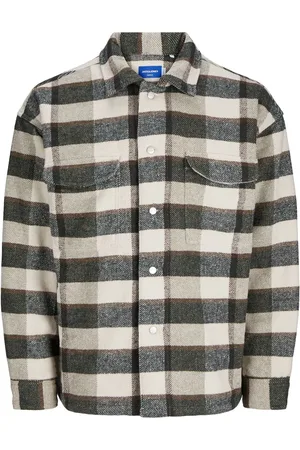 JACK & JONES Veste à carreaux avec doublure en TeddyL