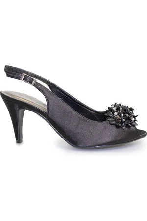 Lunar Escarpins Sabrina en satin à bride arrière
