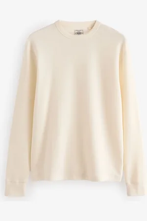 Next Manches longues Gaufré Texture Col rond 100% Coton T-shirt3XL