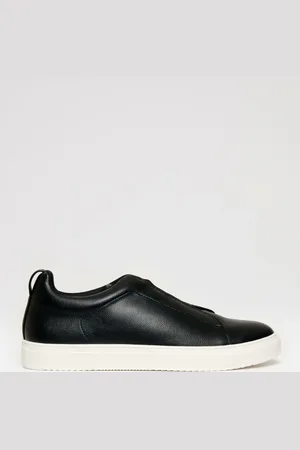 Threadbare Faux Leather Elastic Lace Slip On Trainersr. u.10eu44