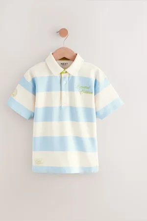 Next Stripe Relaxed Fit Short Sleeve Polo Shirt (3-16yrs)6 ans (116cm)