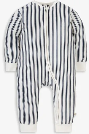 The Little Tailor Dors-bien Baby Cream zippé sur le devant en 100% coton12 - Mois 18 (80 - 86cm)