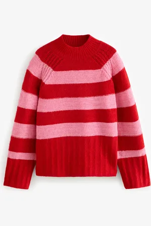Next High Neck Textured Knitted Jumper with WoolS Reg