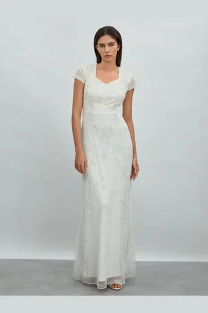 RAISHMA Robe longue à fleurs et perles 36