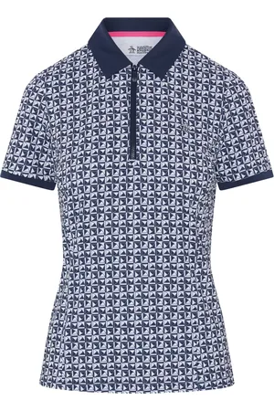 Original Penguin Polo Geo Imprimé Manches courtes NoirM