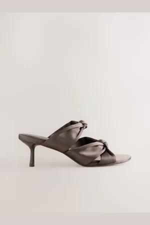 Next Forever Comfort Round Toe Twist Detail Low Heel Muleseu375