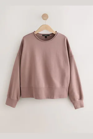 Next Sweat col rond 100% coton à ourlet brutTaille XS