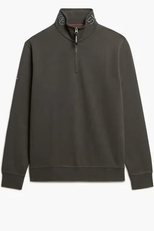 Superdry Logo Utility Henleys 100% Coton Sweat TopS
