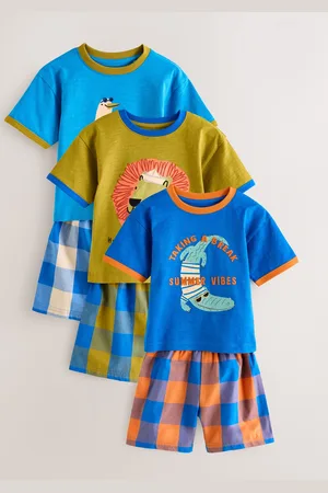 Next 100Pyjama court en coton % 3 Lot (9mths-10yrs)9298cm