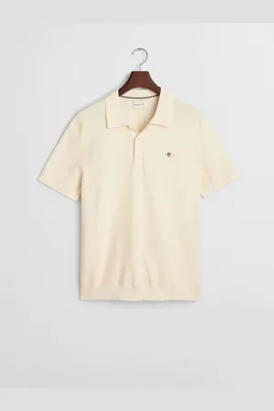 GANT 100% Cotton Short Sleeve Micro Textured Polo ShirtPetit