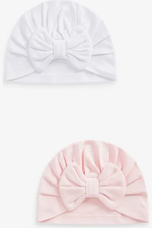 Next Bébé Naud Turban 100% Cotton Chapeaux 2 Lot (0mths-2yrs)12 - Mois 18 (80 - 86cm)