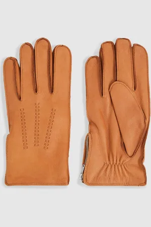 Reiss Iowa - Gants en cuir à fermeture éclairM