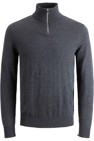 JACK & JONES Pull en maille à quart de glissièreL
