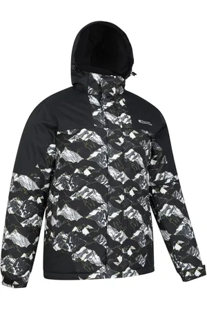Mountain Warehouse Shadow II Mens Fleece Lined Printed Snow Ski JacketXS
