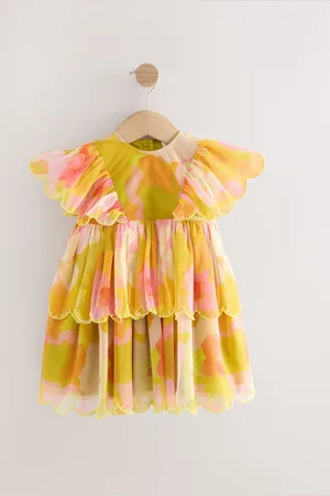 Next Robes de fête en maille festonnée (3mths-7yrs)110116cm