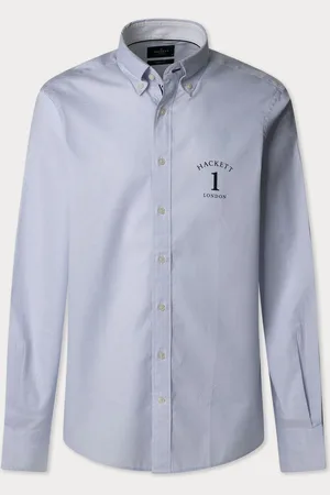 Hackett Heritage Fine Stripe Oxford avec logo impriméTrès grand