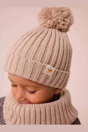 Next Knitted Pom Hat and Snood Set (1-10yrs)1 - 2 ans (80 - 92cm)