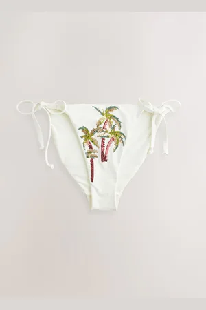 Next Bas de bikini noué sur les côtés blanc40