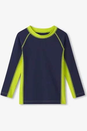 Hatley Blue Colourblock Long Sleeve Rashguard Vest110116cm