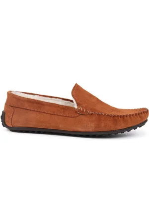 JONES BOOTMAKER Gris Zain Chaussons en daim