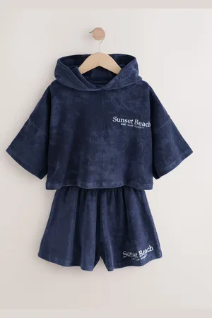 Next Ensemble de sweat à capuche et short Towelling Beach coordonné (3-16ans)110116cm