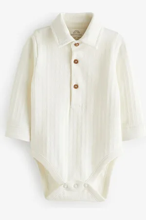 Next 100% Cotton Textured Shirt Baby Bodysuit2 - 3 ans (92 - 98cm)